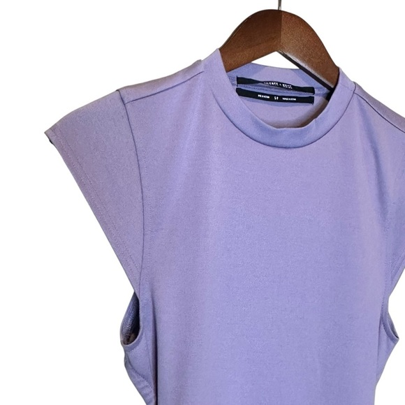 Urban Outfitters Silence and Noise Sadie Cutout Mini Dress Purple Size Small - Picture 4 of 9